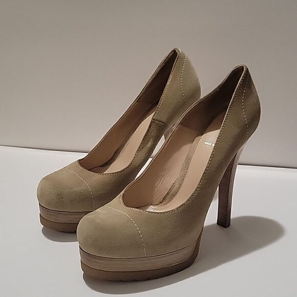 Fendi Suede Nubuck Stilleto Platform Pumps SZ 40 - Picture 2 of 14